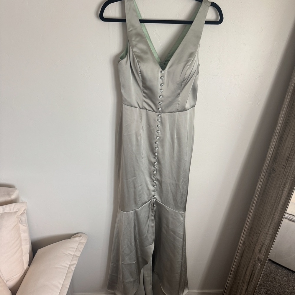 Elegant Satin Sleeveless Dress
